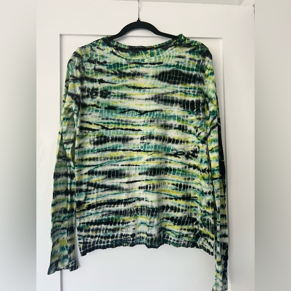 Proenza Schouler Multicolor Tie-Dye Long Sleeve Top